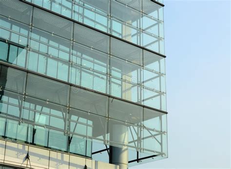 Glass wall of building stock photo. Image of rise, city - 15493774