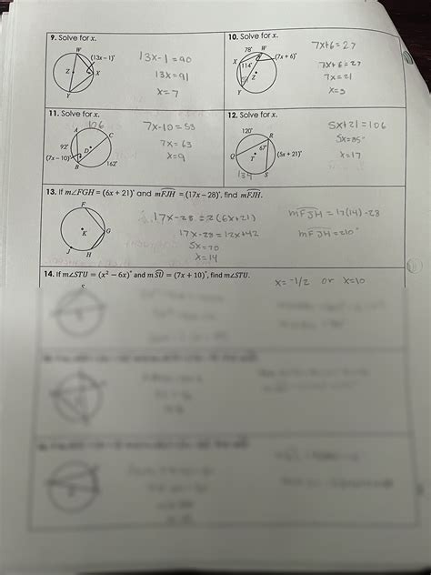 SOLUTION Geometry Inscribed Angles Page 2 Of 2 Studypool