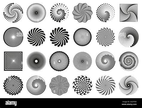 Espirales de turbulencia Elementos de movimiento de vórtice espiral