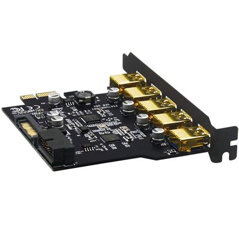 Buy BEYIMEI PCIE To 5 Ports USB 3 0 PCI Express Expansion Card