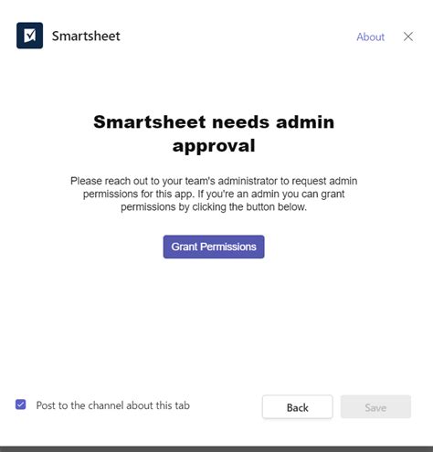 Microsoft Teams Smartsheet Needs Admin Approval — Smartsheet Community