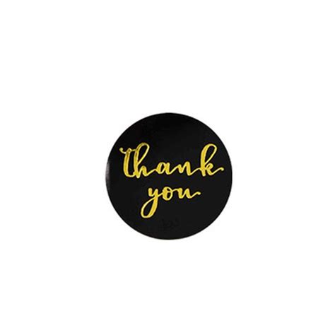 100 500pcs Pink Paper Label Stickers Foil Thank You Stickers