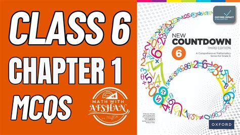 Class 6 Math Chapter 1 MCQs Oxford New Countdown Book 6 Third Edition