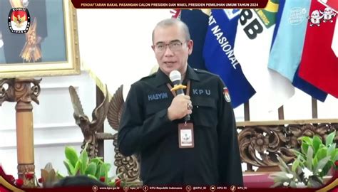 Hari Ini KPU Tetapkan Pasangan Capres Cawapres Di Pilpres 2024