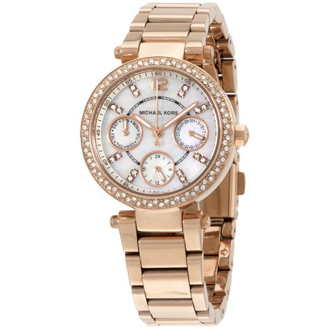 Michael Kors Michael Kors Women S Parker Mk5616 White Stainless Steel Quartz Fashion Watch