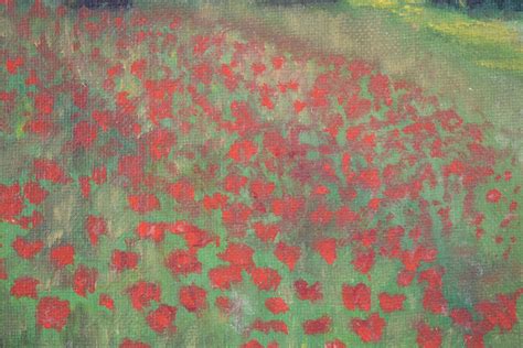 Poppy of Claude Monet French Vintage Oil Painting on Canvas Poppy Field ...