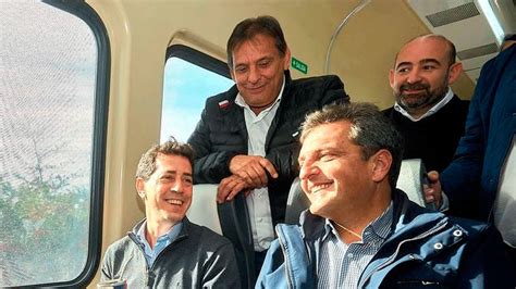 Mirolo se reunió con Sergio Massa y Wado de Pedro en la vuelta del Tren