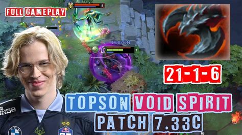 Topson Void Spirit Mid Gameplay Patch C Vs Marci Youtube