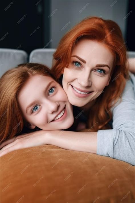 Premium Ai Image Cropped Portrait Of A Happy Mother And Daughter