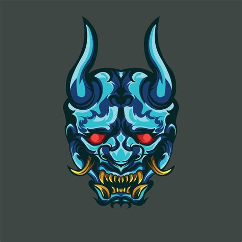 devil mask illustration vector design 7581623 Vector Art at Vecteezy