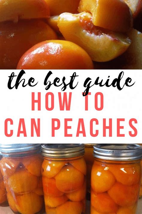 How To Can Peaches An Easy Step By Step Guide Chasing Vibrance Recipe Canning Peaches