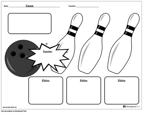 Boliche De Causa E Efeito Storyboard Por Pt Examples