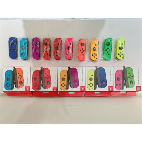 【現貨不用等】ns Switch 原廠 Joy Con 左右手把 Joycon 手把控制器 紫橙 黃藍 紅藍 綠粉 禦天 蝦皮購物