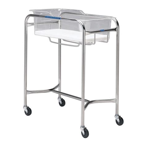 Cuna Hospitalaria Con Ruedas P 1110 Ss Pedigo De Acero Inoxidable