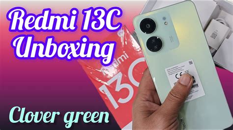 Redmi 13c Unboxing Clover Green Color 🍀 First Look And Camera Test Youtube