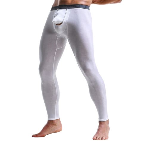 Mens Separate Style Autumn Pants Mens Slim Fit Thermal Pants Thermal Underwear Bottoms