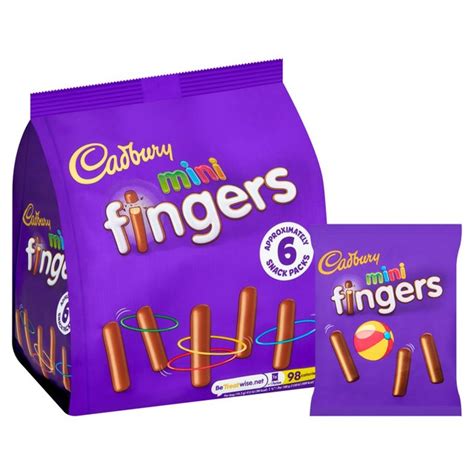 Cadbury Fingers Mini Chocolate Biscuits 6 Pack Multipack Ocado