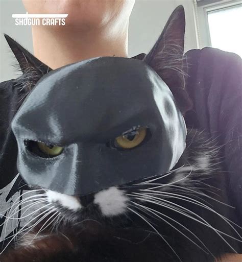 Batcat Mask 3d Stl Files Batman Cat Mask 3d Print File Etsy