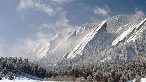 Wallpaper Landscape Forest Mountains Nature Snow Mountain Pass