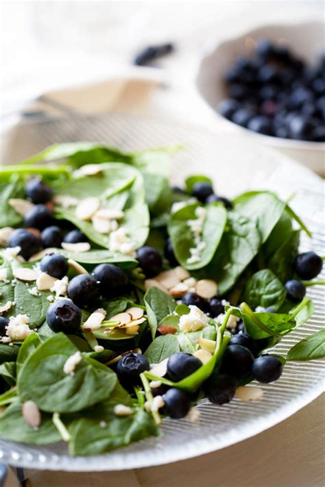 Spinach Blueberry Salad With Orange Poppy Seed Dressing Beautiful