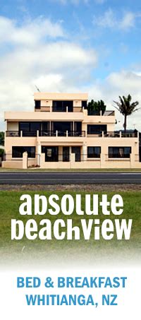 Accommodation Whitianga | Absolute Beachview B & B, NZ