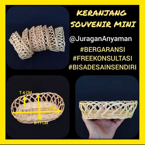 Jual Keranjang Souvenir Mini Kemasan Produk Unik Lucu Cantik Dari