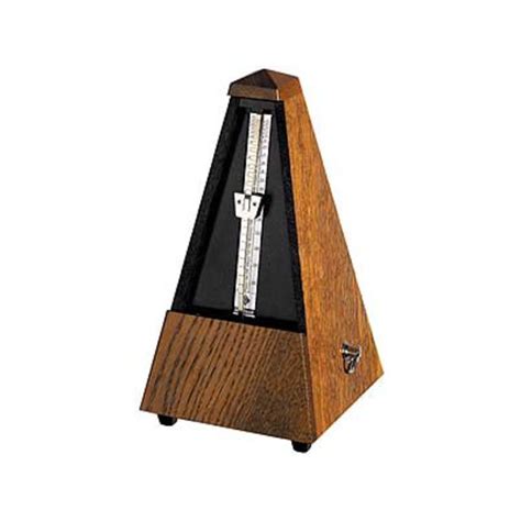 Wittner M N Metronom With Bell Oak Body Pyramid Form W