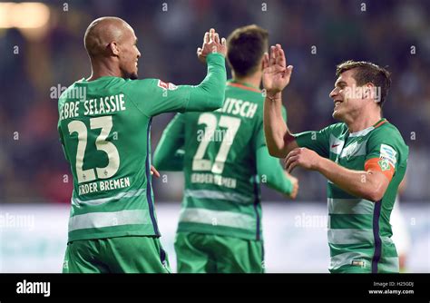 Bremen S Theodor Gebre Selassie L Celebrating His 2 1 Goal With