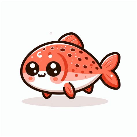 Premium Vector Cute Fish Vector On White Background