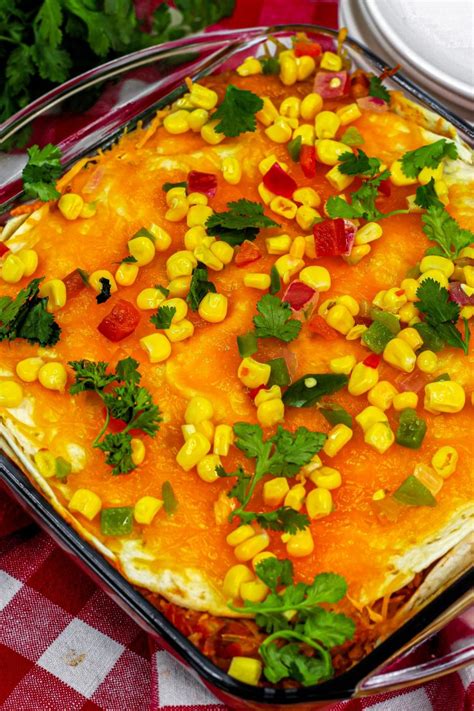 Layered Mexican Tortilla Casserole Sweet Peas Kitchen