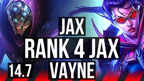 JAX Vs VAYNE TOP Rank 4 Jax 500 Games 5 1 1 TR Challenger 14