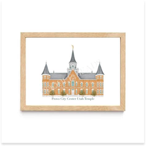 Provo City Center Utah Temple Print, Watercolor Art | DoodleBeads