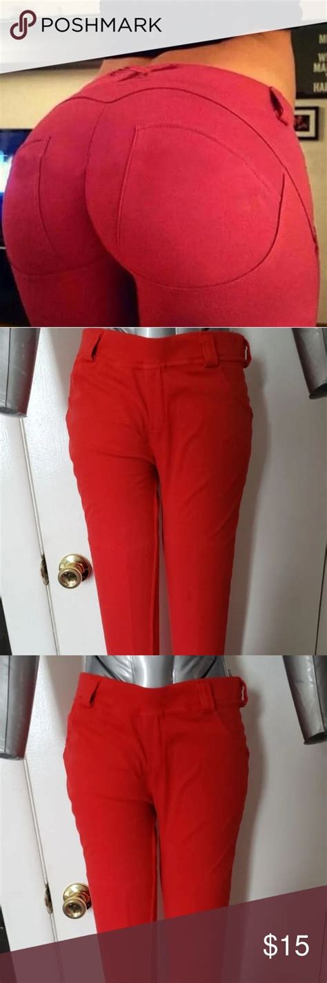 Red Pushup Leggings Jeggings Small Leggings Are Not Pants Cute Leggings Pants For Women