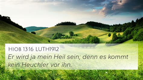 Hiob 13 16 LUTH1912 4K Wallpaper Er Wird Ja Mein Heil Sein Denn Es