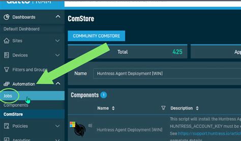 Install Via Datto Rmm Huntress Product Support