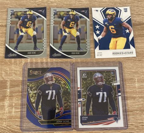 2020 Josh Uche New England Patriots Rookie Lot Select Optic Base Ebay