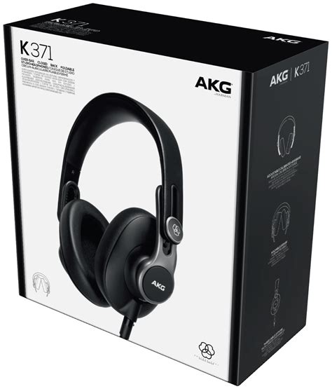 Наушники AKG K 371, черный — купить в интернет-магазине по низкой цене ...
