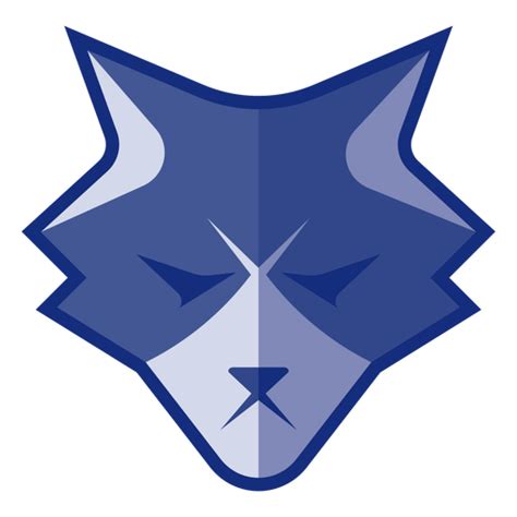 Diseño Png Y Svg De Logotipo De Lobo Enojado Azul Para Camisetas