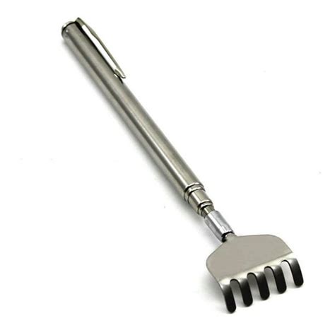 Telescoping Back Scratcher Metal Telescopic Handle Grip Extendable