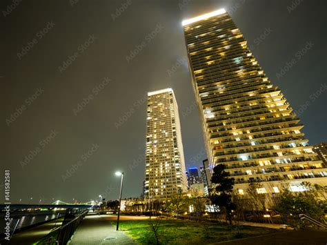 Japan Night view Stock Photo | Adobe Stock