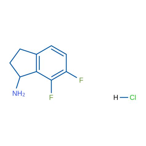 1909328 05 7 6 7 Difluoro 2 3 Dihydro 1H Inden 1 Amine Hydrochloride