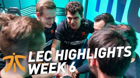 Fnatic Highlights Lec Week 6 Youtube