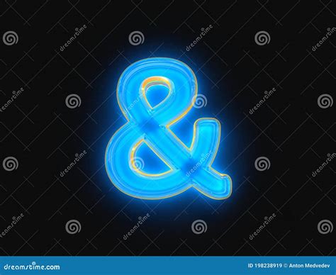 Ampersand Isolated On White Made Of Purple Jelly And Yellow Tentacles