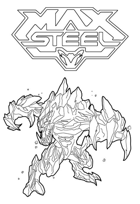Desenhos de Max Steel para colorir - Bora Colorir