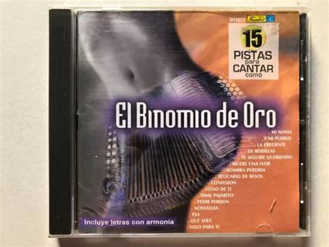 Cd 15 Pistas Para Cantar Como El Binomio De Oro Cuotas sin interés