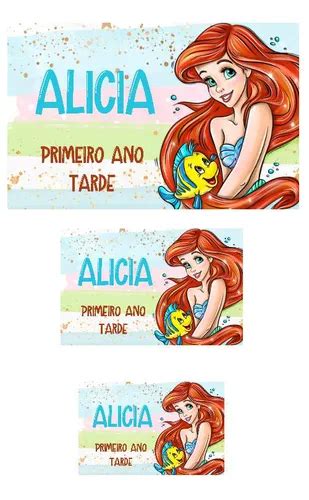 Etiquetas Escolares Personalizadas Ariel 80 Unidades MercadoLivre