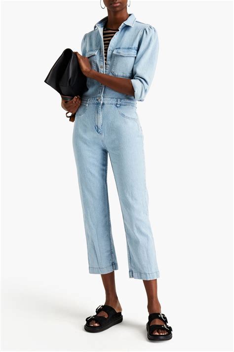 Dl1961 Freja Cropped Denim Jumpsuit The Outnet