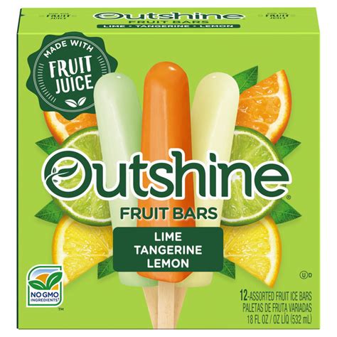 Save On Outshine Fruit Ice Bars Lime Tangerine Lemon Variety Pack 12