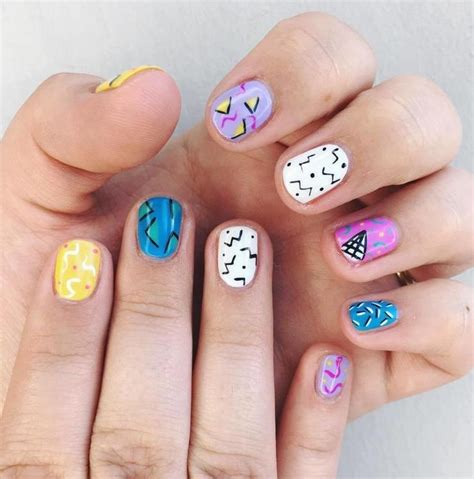 Pin By Savanna Harris On Uñas 90s Nails Manicure 1990s Nails