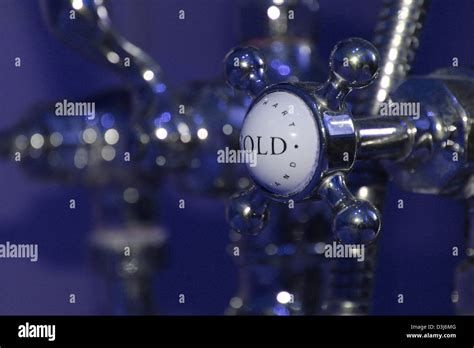 Traditional Hot And Cold Bath Taps Stock Photo Alamy